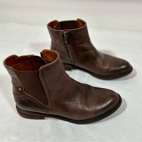 Franco Sarto Shoes - Franco Sarto Leather Horrace Dark brown Chelsea boot ankle bootie fall spring